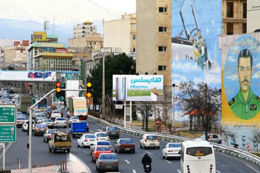 بیلبورد بزرگراه باقری، جنوب به شمال، نبش خیابان 154